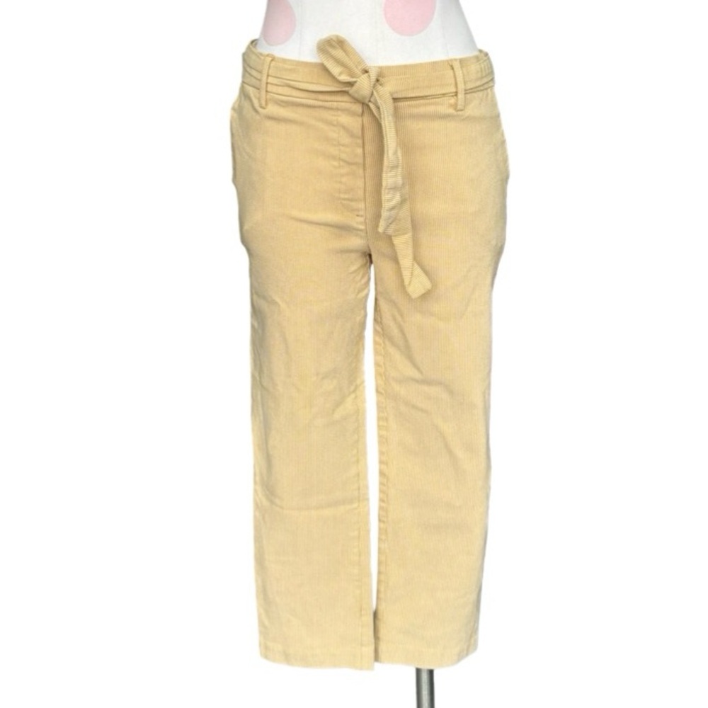 Jules & Leopold Capri Pants - mustard stripe - M